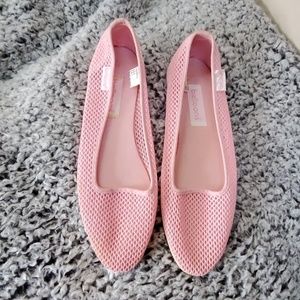 Womens Balloons -Cute and fun pink slip on shoes